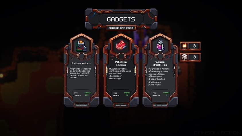 Plus de 150 gadgets dans MineGeon: Renegades