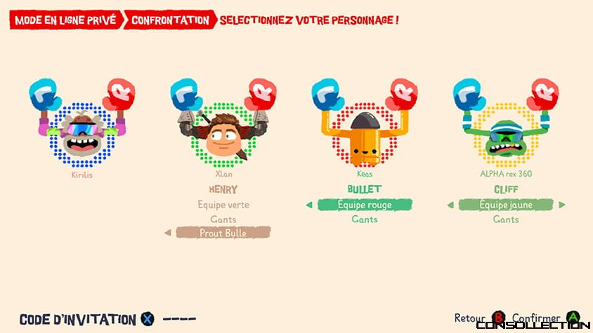 S&eacute;lectionnez votre personnage