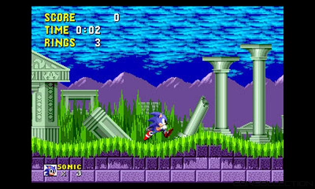 Sonic dans Sega 3D Classic Collection