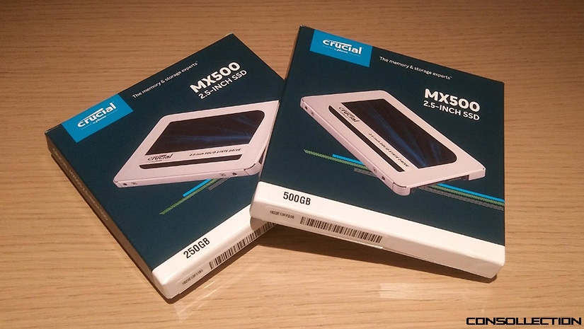 Test des disques durs SSD CRUCIAL MX500 250Go et 500Go - Consollection