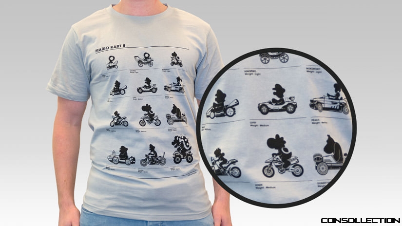 T-Shirt Grille de départ Mario Kart 8