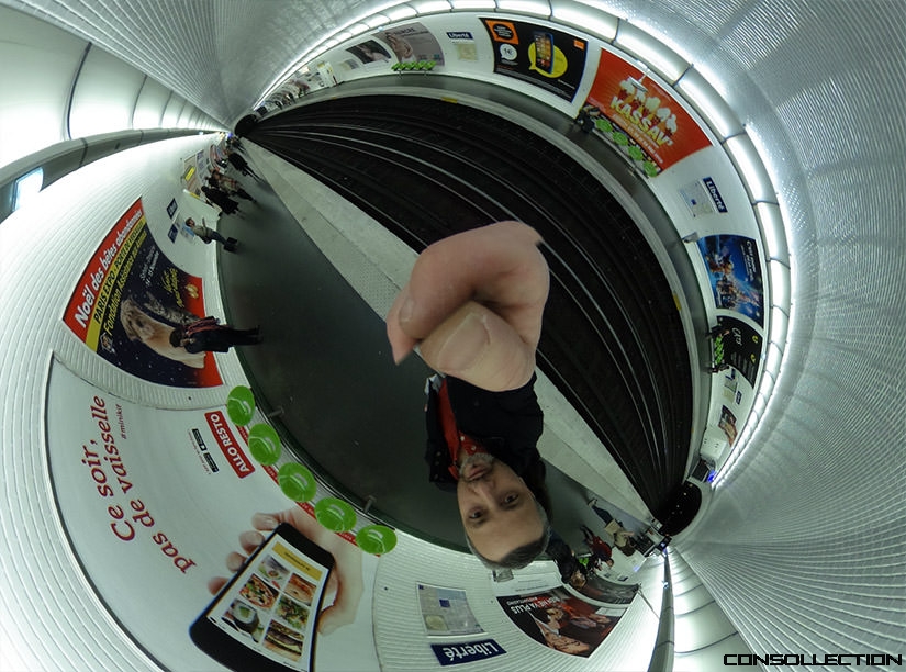 Test du Ricoh Theta S dans le métro