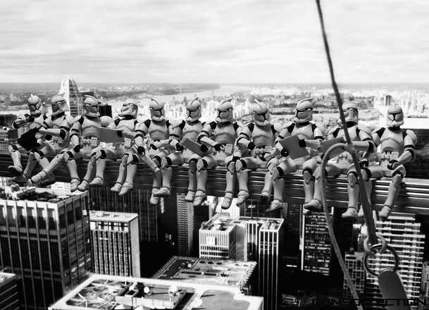 Troopers´ atop a Skyscraper