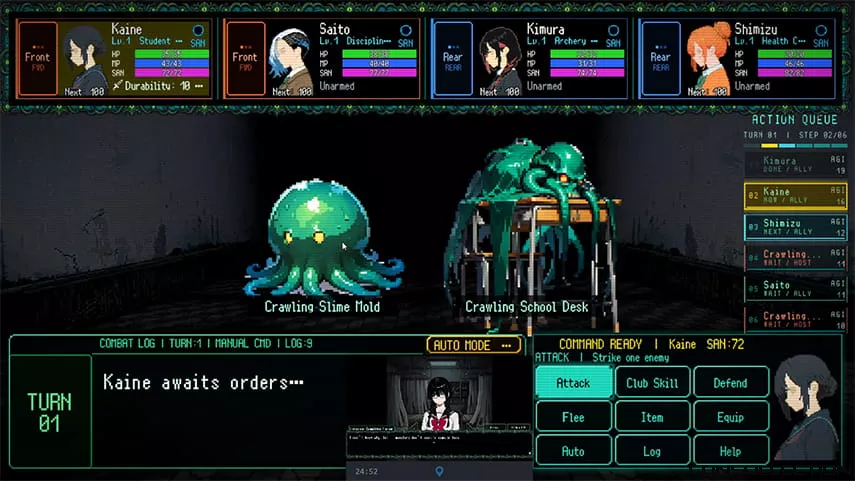 Un combat dans S.O.L School of Labyrinth