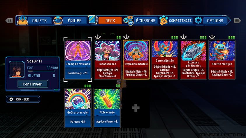 Un système de cartes profond qui révèle tout son potentiel contre les boss
