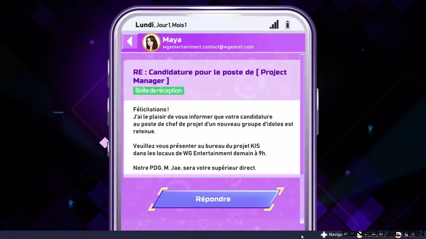 Une candidature spontanée