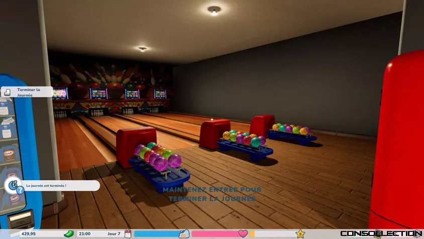 Une piste de bowling
