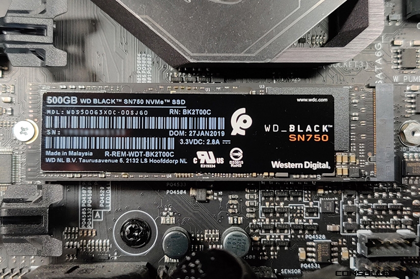 WD_BLACK SN750 installé